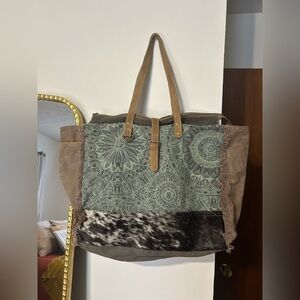 Myra Bag Cowhide Weekend Bag